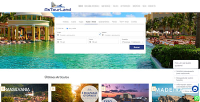 Pagina Web AsTourLand - Digital Strategy