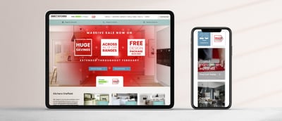 Direct Kitchens: Website Redesign & Multi-Channel Marketing - Website Creation