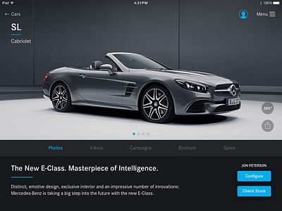 Daimler UX/UI Design for Sales Services - Application mobile