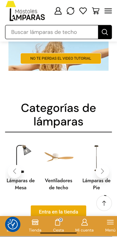 Ecommerce de Lamparas - Creación de Sitios Web
