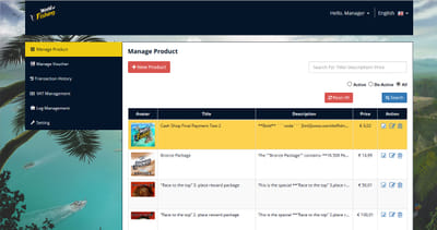 Game Store for In-app Items - Aplicación Web