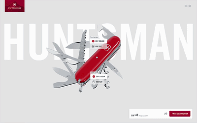 Victorinox | 3D Product Configurator UX for Premium Personalization - E-commerce