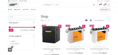 WooCommerce B2B Storefront: Solar Energy Solutions at Arihant Mart - E-commerce
