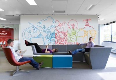 Diseño de oficinas Veolia - Branding & Positioning