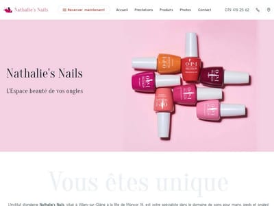 Nathalie’s Nails Institut d’Onglerie - Webseitengestaltung