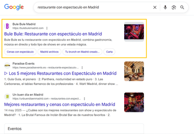 Impulso digital para un dinner show de referencia en Madrid - Inteligencia Artificial