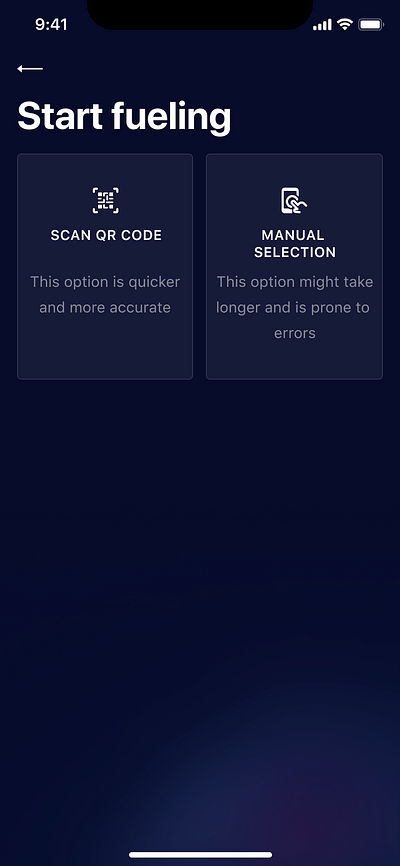 Petrol station App - Ergonomia (UX/UI)