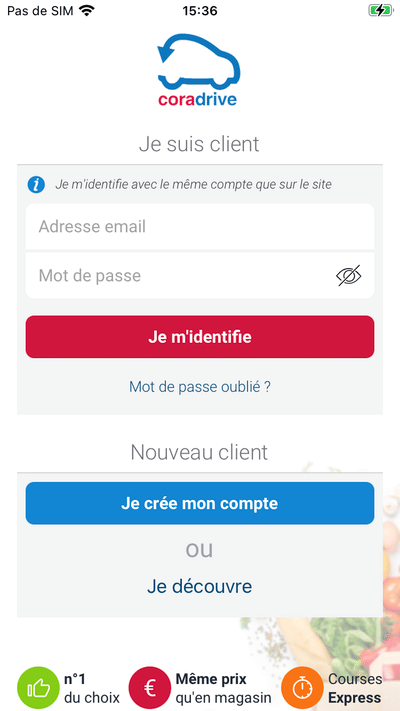 Cora Drive - Application mobile