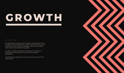 Growth coffee - Ontwerp